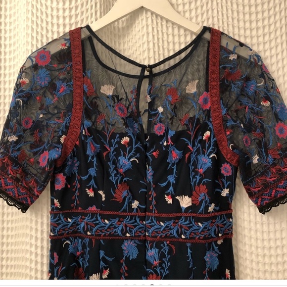 Anthropologie Mehreen Embroidered Maxi Dress Size 2 - Picture 8 of 12